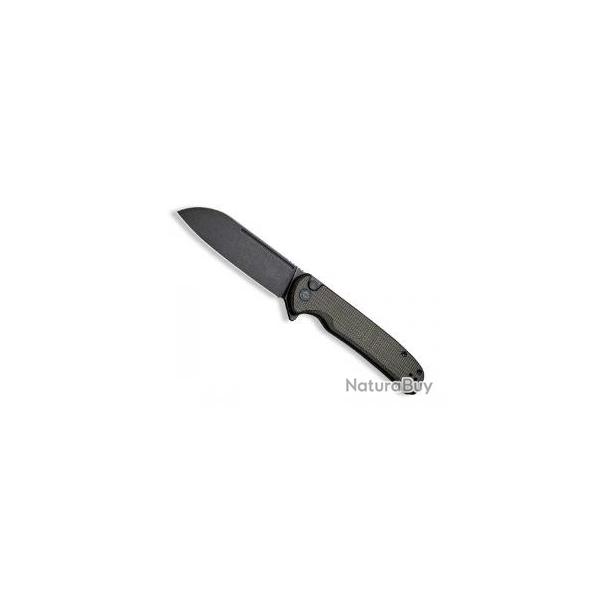 Couteau civivi CHEVALIER lame acier 14C28N finition   blackwash +pochette