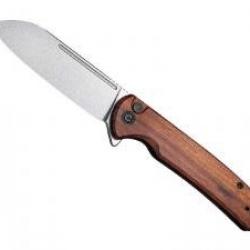 Couteau civivi CHEVALIER bubinga lame acier 14C28N finition stonewashed +pochette