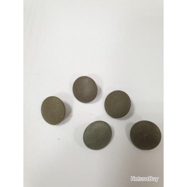 Boutons Allemand granuleux WW2 pour veste ou vareuse originaux 19mm  A25