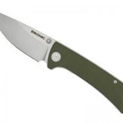 Couteau Eikonic RCK9 vert lame acier D2 satiné et finition « stonewashed »