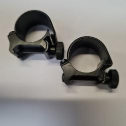 Paire de collier Top Mount Weaver 22mm pour rail picatinny/21