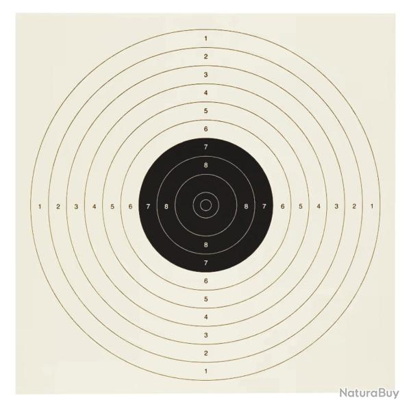 Cibles rduite PISTOLET 25 M - C25, paquet de 100