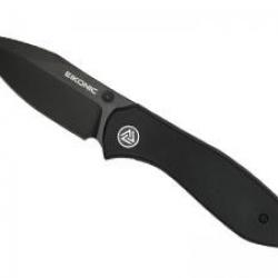 Couteau Eikonic KASADOR lame acier D2 revêtement PVD noir