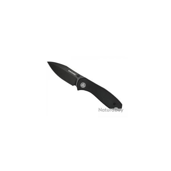 Couteau Eikonic KASADOR lame acier D2 revtement PVD noir