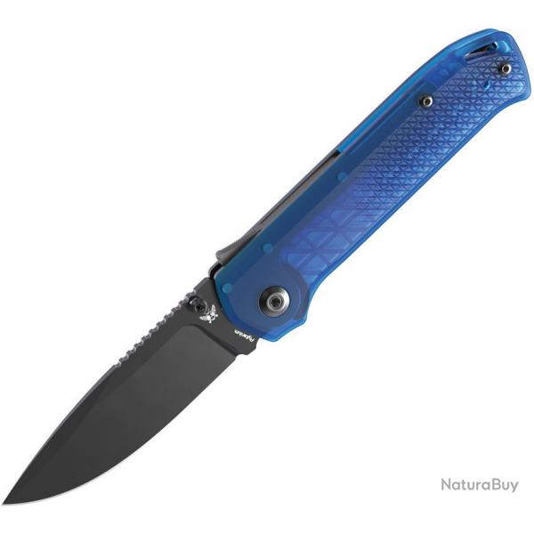Couteau Flytanium Arcade Lite Lame Acier AUS-10A Manche Bleu Ocan Shark LockClip FLY1395BB