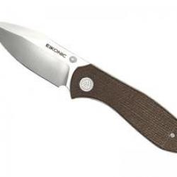 Couteau Eikonic KASADOR lame acier D2 satiné à cran intérieur