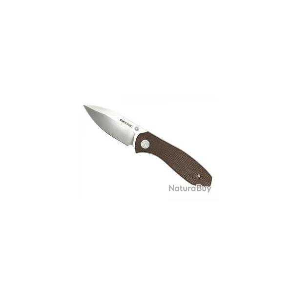 Couteau Eikonic KASADOR lame acier D2 satin  cran intrieur