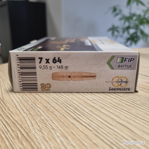 MUNITION SAUVESTRE FIP BATTUE 7x64 148gr