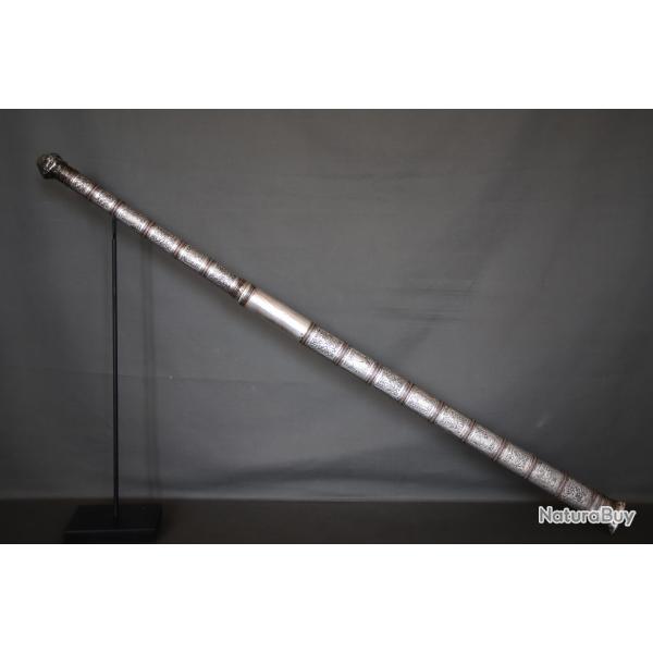 Long sabre de type dha - Asie du Sud Est, probablement Birmanie, fin 19me dbut 20me sicle