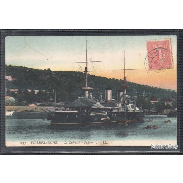 CPA - Marine Militaire - VILLEFRANCHE- Le Cuirasse " -N1814
