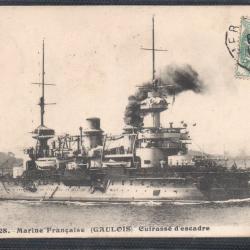 CPA - Marine Française "GAULOIS " Cuirasse d'escadre -N°3228