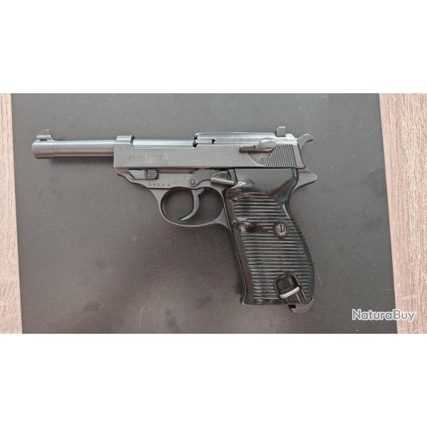 PISTOLET P38 BYF 44 CALIBRE 9 X 19 AVEC ETUI (ALGERIE)