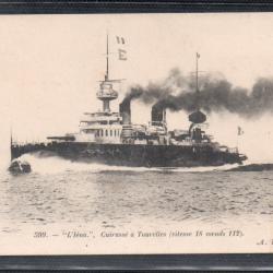 CPA - Marine Militaire - "LIena " Cuirasse a Tourelle ( vitesse18 noeuds112) - N°3164
