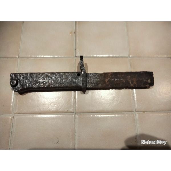 Poigne de baonnette Erzats Allemande en mtal pour mauser 98