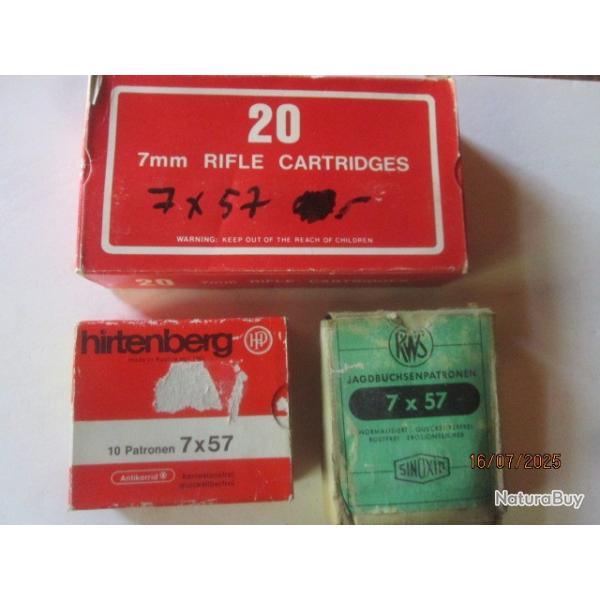 39 cartouches (balles) Cal 7x57