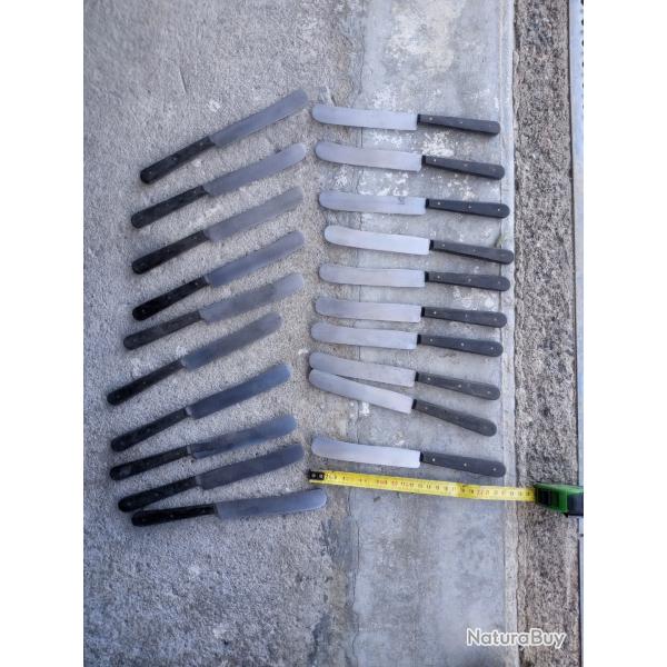 Couteau ancien droit lot 20 pices thiernoise.