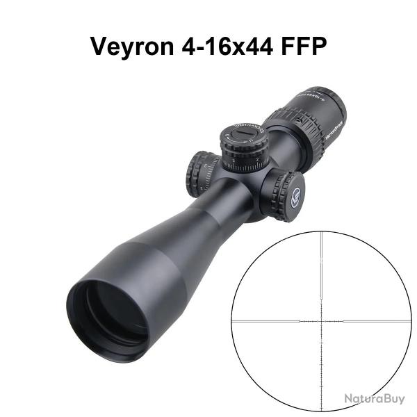 Lunette Veyron 4-16x44 FFP Compacte Vision Nocturne Ultra Courte pour Fusils Lgers et Airguns