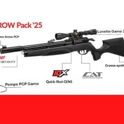 Vente Flash ! Carabine PCP Gamo Arrow Cal. 5,5 mm - 19.9J + Lunette 3-9x40 WR + Pompe PCP Gamo