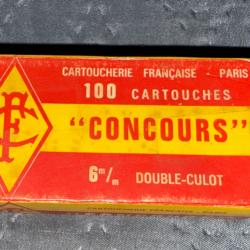 100 CARTOUCHES "CONCOURS" CALIBRE 6 mm DOUBLE-CULOT. CARTOUCHERIEFRANÇAISE - PARIS