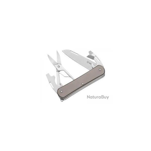 Couteau multifonction Fox VULPIS lame  trou acier M390 Bohler (4pices)