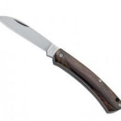Couteau Fox NAUTA lame acier 420 finition stonewashed à cran slip joint +lacet + manche en ziricote