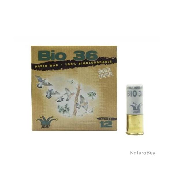 Cartouches JOCKER bio 36 cal.12/70 bourre jupe plomb n7.5 par 75