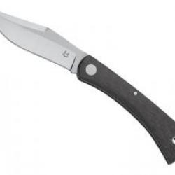 Couteau Fox LIBAR lame Clip-point acier M390 Bohler satiné à cran slip joint +étui +manche fibre
