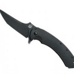 Couteau Fox GECO lame acier N690Co finition blackwash avec flipper +pochette