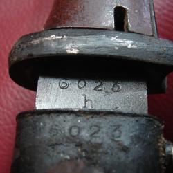 Baionnette 84/98 - fnj de 1944 - mono numéro