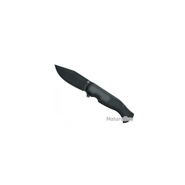Couteau Fox  EASTWOOD TIGER lame acier D2 revtement PTFE noir finition stonewashed +tui