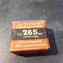 rare boite pour cartouches 7,65 - allemagne WW2