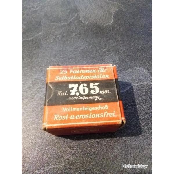 rare boite pour cartouches 7,65 - allemagne WW2