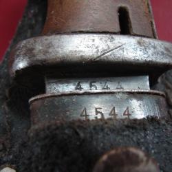 Baionnette 84/98 - S/185 de 1936 - mono numéro