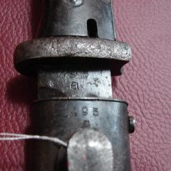Baionnette 84/98 - agv de 1942 - mono numéro