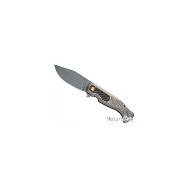 Couteau Fox  EASTWOOD TIGER lame acier CPM-S90V finition stonewashed +tui