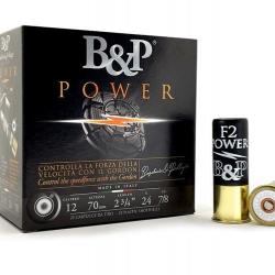 CARTOUCHES B&P F2 POWER CAL12 PB N°7,5 28G BJ