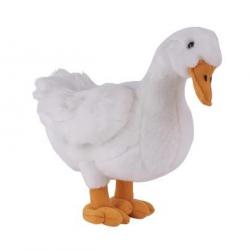 PELUCHE OIE BLANCHE 33 CM
