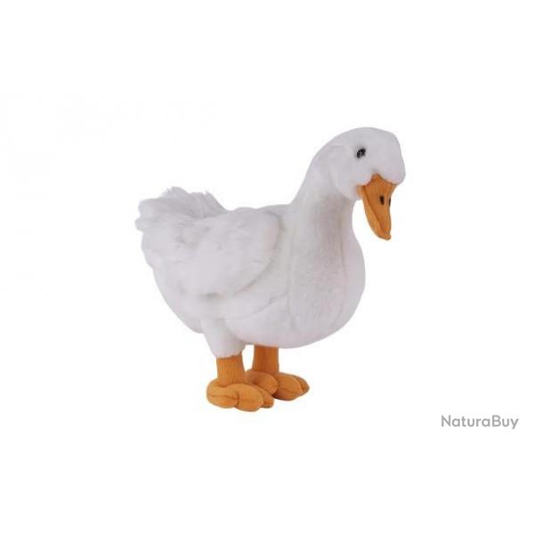 PELUCHE OIE BLANCHE 33 CM