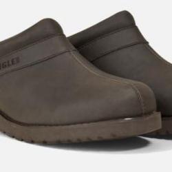 SABOTS BASILO BASSE AIGLE EN CUIR MARRON 46