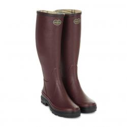 BOTTES GIVERNY FEMME LE CHAMEAU DOUBLEES JERSEY CHERRY 38