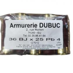 CARTOUCHES JOCKER LA 36 ARMURERIE DUBUC CAL12/70 PB N°4/5/6 BJ 36GR 4