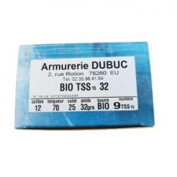 CARTOUCHES JOCKER BIO TSS ARMURERIE DUBUC CAL12 PB N°7 OU 9 32GR 9