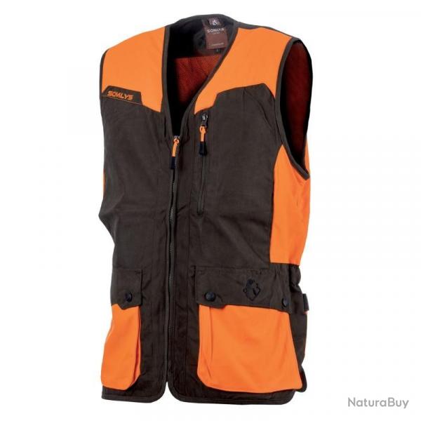 GILET SOMLYS CLASSY ORANGE ET MARRON 2XL