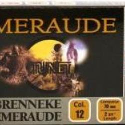 CARTOUCHES A BALLES TUNET BRENNEKE EMERAUDE CAL12/70 34GR BJ