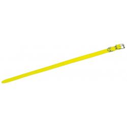 COLLIER FLUO EN PVC SOUPLE JAUNE 40 CM