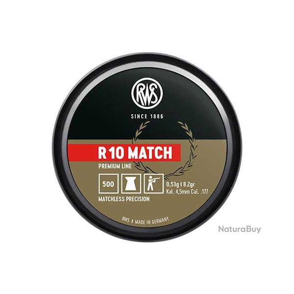CARTOUCHES RWS R10 MATCH 4.5 / 500