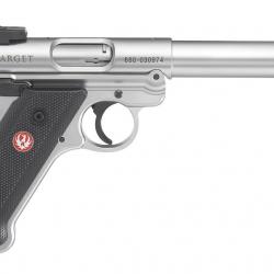PISTOLET RUGER MARK IV 22LR 5 1/2" 10CPS INOX TARGET