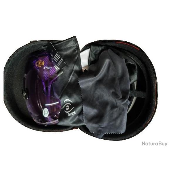 LUNETTE DE PROTECTION SHOOT-OFF PREMIUM 1 VERRE MONTURE FIBRE DE CARBONE ARMEE NOIR COULEUR 6