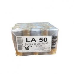 CARTOUCHE JOCKER LA 50 ARMURERIE DUBUC CAL12/76 PB N°6 BR 50GR