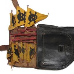 pochette avec fanions en Preßstoff - allemagne WW2